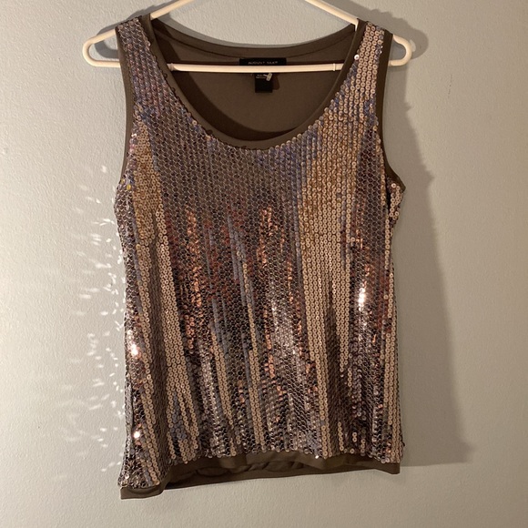 August Silk 2 piece women’s tank top and cover up set sparkly - Picture 2 of 5